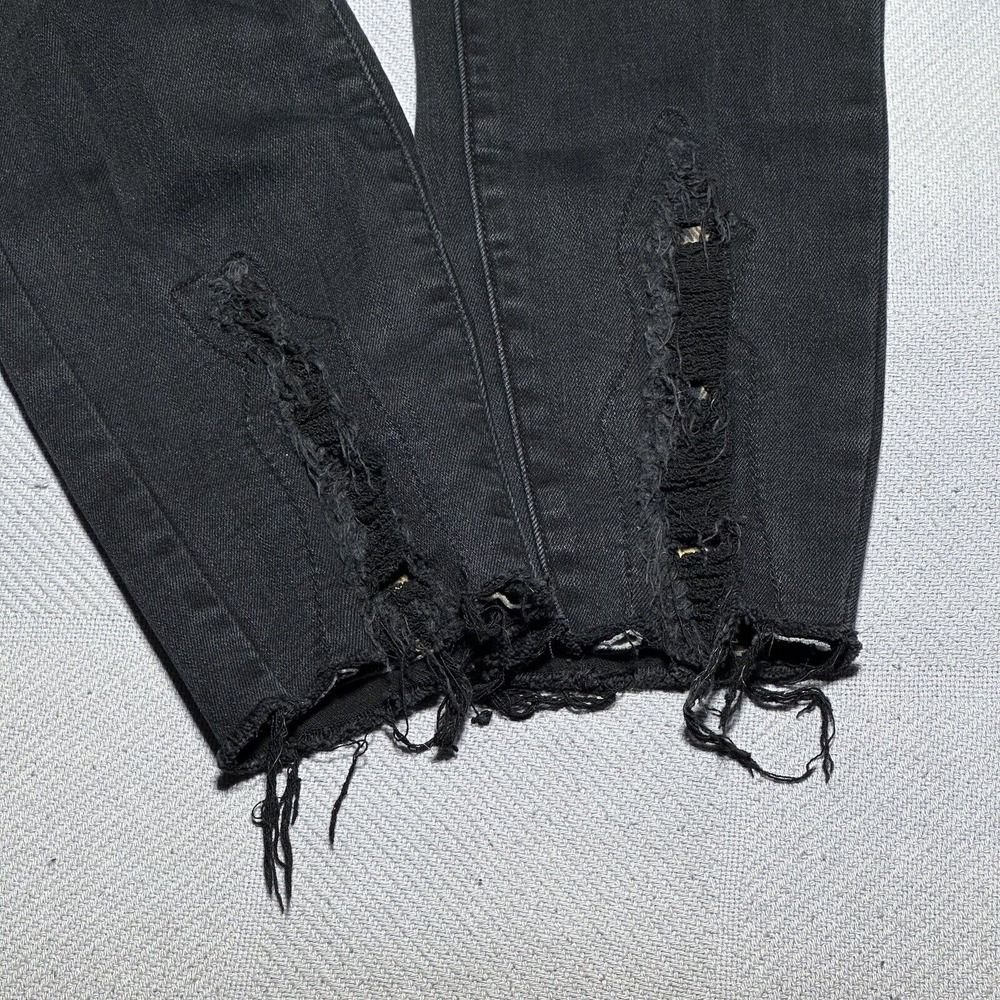 Judy‎ Blue Mid Rise Distressed Leopard Print Patch Skinny Fit Jeans Size 7/28 - Picture 4 of 16